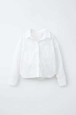 PACK CAMISA CON TOP SCHIFFLY / Blanco roto - Zara фото 3