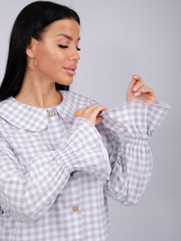 Пижама "Алези" серая, трикотаж