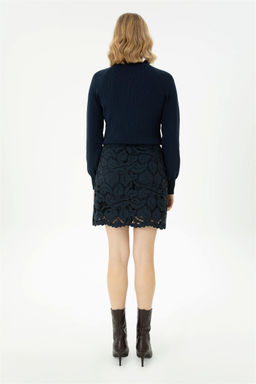 Женская темно-синяя тканая юбка Неожиданная скидка в корзине - U.s. polo assn фото 4