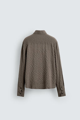 TEXTURED CHECK SHIRT - Zara фото 8