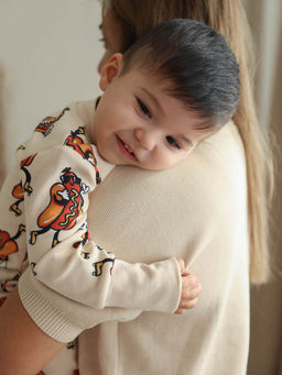 Комбинезон для мальчика с принтом Хот-доги