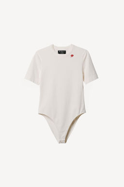 BODY MANGA CORTA BORDADO WILLY CHAVARRIA X ZARA / Blanco roto