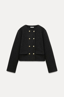 CLOTH JACKET WITH BUTTONS - Zara фото 5