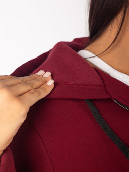 Толстовка женская футер начес 3-х нитка "РОКСАНА" БОРДО