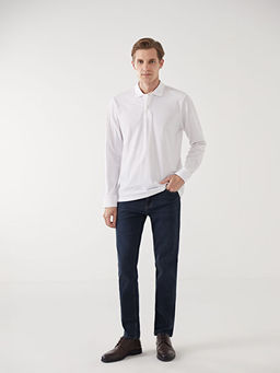 Polo Yaka Uzun Kollu Pike Erkek Ti??rt