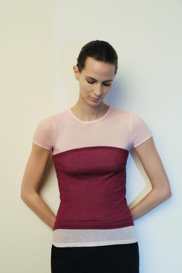 SUPIMA® DOUBLE EFFECT T-SHIRT - Zara фото 4