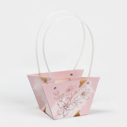 Пакет влагостойкий для цветов Нежность, 20?12?12 см