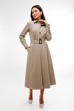 Платье BARBARA В189 кофейно-серый