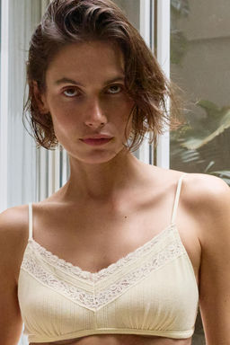 BRALETTE POINTELLE ENCAJE / Crudo - Zara фото 3