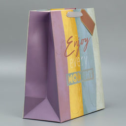 Пакет подарочный ламинированный, упаковка, тиснение, «Лови момент», 25×30.5×12.5 см