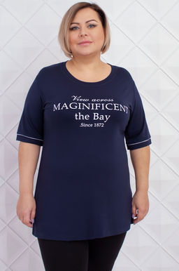 Арт. 3675 Футболка женская50-58 (5 шт) Цвет:темно-синий - Калинка фото 13