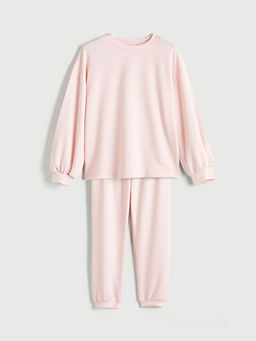 Bisiklet Yaka K?z ?ocuk Pijama Tak?m