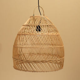 Светильник потолочный из ротанга «Агус», 1×120 Вт, Е27, 45×45×45 см