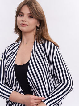 Кардиган без пуговиц KA31807STR02