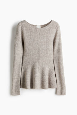 Jersey en punto de canal? con peplum - H&m фото 4