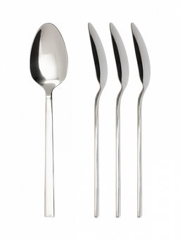 Набор столовых приборов 16 шт. серебро нержавеющая сталь - Lucky фото 4