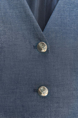 PEPLUM WAISTCOAT WITH LINEN - Zara фото 10