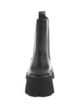 01-BE22B-4A BLACK Ботинки демисезонные женские (натуральная кожа, байка)