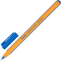 Ручка шариковая неавтомат. Комус Orange Star, д.ш.0,6мм,л.0,35мм,син,ор.кор