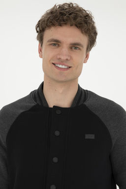 U. S. Polo Assn / Мужской черный вязаный кардиган - U.s. polo assn фото 2