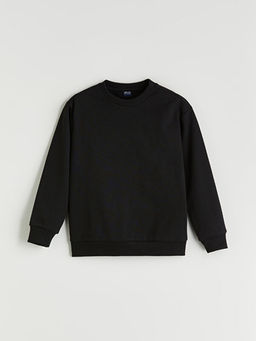 Bisiklet Yaka Erkek ?ocuk Sweatshirt