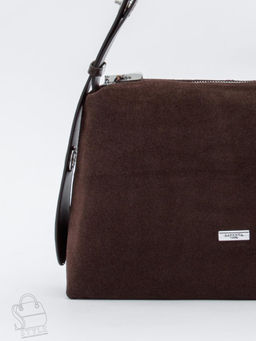 Сумка женская кожаная 8017SMS coffee Velina Fabbiano-Safenta