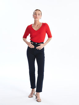 Straight Fit Kad?n Jean Pantolon