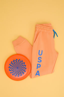 Оранжевые спортивные штаны для мальчика - U.s. polo assn фото 11