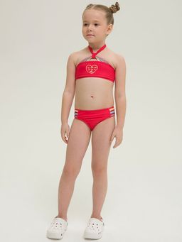 PELICAN, купальный костюм для девочек, Красный фото 7