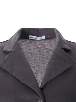Костюм женский: рубашка, брюки, топ, KAFTAN Base, размер 46, графитовый