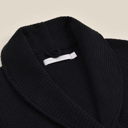 Халат вафельный женский SL HOME: Basic «Дарк Маре», размер S, хлопок 100%, чёрный