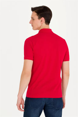 U. S. Polo Assn Мужская красная базовая футболка с воротником-поло - U.s. polo assn фото 11