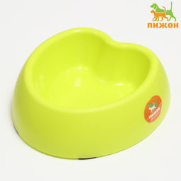Миска Сердце 26,5 х 25 х 8 см, зелёная