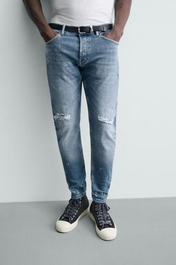 JEANS SKINNY FIT ROTOS / Azul claro - Zara фото 5
