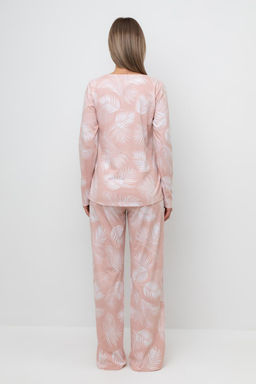 Е 20041/24/дымчатая роза,листья пальмы пижама жен