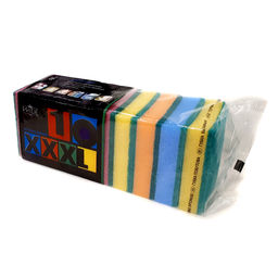 Цена за 2 шт. Губка бытовая с чистящим слоем 10шт "Гранд" ГХ004 (уп.20шт)