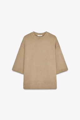 FADED-EFFECT OVERSIZE SWEATSHIRT - Zara фото 13
