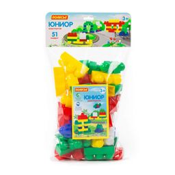 Конструктор Юниор (51 элемент) (в мешке)