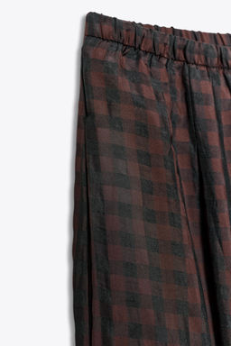 GINGHAM BLOOMER TROUSERS ZW COLLECTION