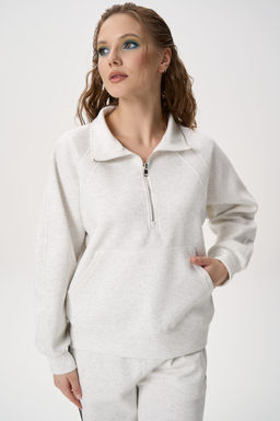 Свитшот Деми (светло-серый) - Эльза фото 8