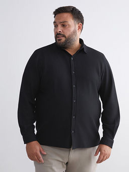 B?y?k Beden Slim Fit Uzun Kollu Erkek G?mlek