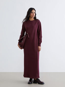 Bisiklet Yaka Sweat Elbise