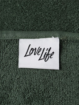 Полотенце махровое LoveLife «Танами» 70×130 см, зелёное, 100% хлопок, 430 г/м²