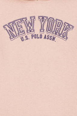 U. S. Polo Assn Толстовка с капюшоном пыльно-розового цвета для девочки - U.s. polo assn фото 24