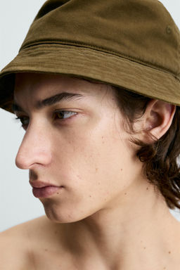 SOMBRERO BUCKET LAVADO / Khaki - Zara фото 3