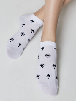 Цена за 2 пары. Носки Короткие CONTE ACTIVE Носки женские (короткие) белый-черный - Conte elegant фото 2