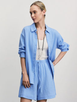 Рубашка из муслина с рукавом 3/4 / Zarina  фото 2