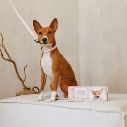 Набор Ромбы, застёжка - фастекс, поводок 2 м и ошейник 28-46 см - Пушистое счастье фото 2