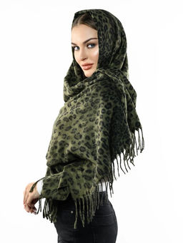 Яркий палантин с анималистичным принтом - Pretty mania фото 5