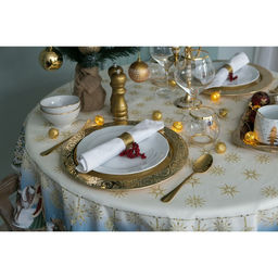 Скатерть новогодняя Этель Christmas time d=150см +/-3см с ГМВО, 100%хл, саржа 190 гр/м2  фото 6